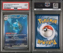 2023 Pokemon Mew EN Special Illustration Rare #200 Blastoise Ex PSA 9 MINT - Image 3