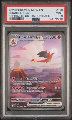 Pokemon TCG Charizard EX 199/165 S&V 151 Special Illustration Rare PSA 9 - Image 1