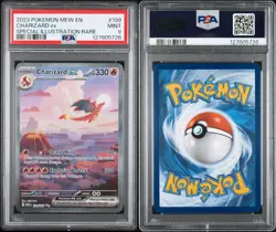 Pokemon TCG Charizard EX 199/165 S&V 151 Special Illustration PSA 9 w ivysaur - Image 1