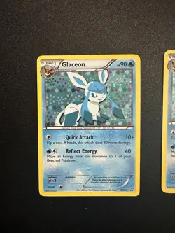 Pokemon Glaceon BW90 Black and White Holo Black Star Promo Light Play See Pics - Image 1