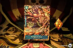 ONE PIECE TCG PORTGAS D. ACE RARE 3RD ANNIVERSARY PROMO ALT ART OP07-053 NM - Image 1