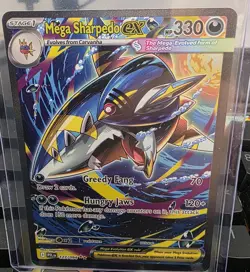Mega Sharpedo ex 127/094 Pokemon Phantasmal Flames Special Illustration Rare NM - Image 1