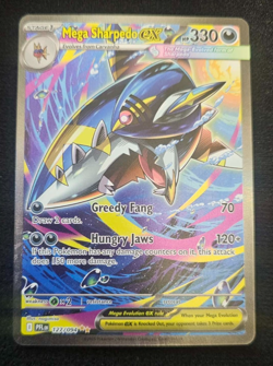 Mega Sharpedo ex 127/094 Pokemon Phantasmal Flames Special Illustration Rare NM - Image 2