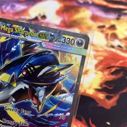 Mega Sharpedo Ex 127/094 Special Illustration Rare SIR Pokemon Phantasmal Flames - Image 3