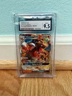 Charizard GX 20/147 Sm-Burning Shadows Pokemon Card CGC 9.5 - Image 1