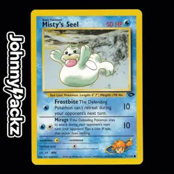 Pokemon TCG - Misty's Seel 91/132 Vintage Gym Challenge Card WOTC Unlimited (NM) - Image 1