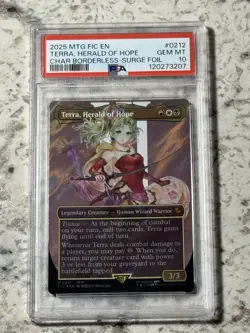 Terra Herald of Hope SURGE FOIL 212 PSA 10 GEM MINT (MTG Final Fantasy 2025) - Image 1