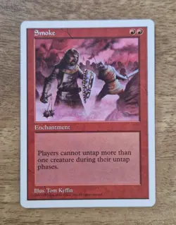 Smoke ~ Magic: The Gathering Red Enchantment Card ~ Fifth Edition - Image 1