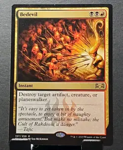 MTG 157/259 BEDEVIL Ravnica Allegiance Rare card⚔LP - Image 1