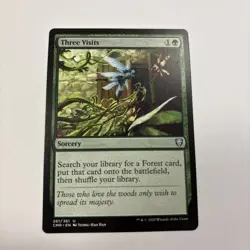 Three Visits NM Commander Legends CMR MTG 261 / 361 English Regular - Image 1