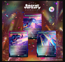 Mycosynthwave Secret Lair FOIL Magic the Gathering MTG Golem Lattice Wellspring - Image 1