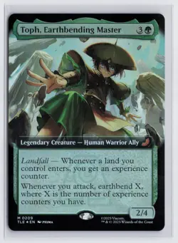 Toph Earthbending Master Extended Art Foil NM English MTG - Image 1