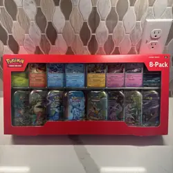 NEW Pokemon TCG Scarlet & Violet Prismatic Evolutions 8 Mini-Tin Bundle Costco - Image 1
