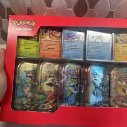 NEW Pokemon TCG Scarlet & Violet Prismatic Evolutions 8 Mini-Tin Bundle Costco - Image 3