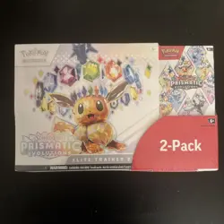 Pokemon TCG Prismatic Evolutions ETB Elite Trainer Box and Booster Bundle Costco - Image 1