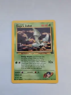 Pokemon TCG Koga's Zubat Gym Challenge 83/132 Regular Unlimited Common NM Vtg - Image 1