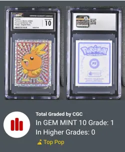 CGC 10 2004 Torchic Pokemon Merlin Advanced Series P5 Poster Digital Holo - Image 4