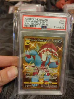 2020 Pokemon Vivid Voltage #198 Obstagoon Full Art PSA 9 Mint - Image 1