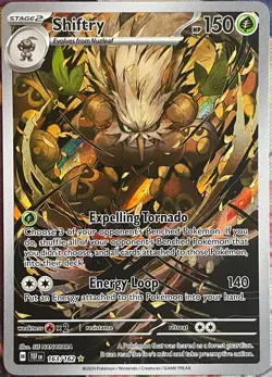 Shiftry Illustration Rare Holo - 163/162 - Temporal Forces Pokemon 2024 - Image 1