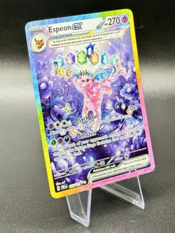Espeon ex 155/131 SIR Pokemon Prismatic Evolutions God Pack Fresh NM/M - Image 1
