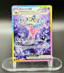 Espeon ex 155/131 SIR Pokemon Prismatic Evolutions God Pack Fresh NM/M - Image 2