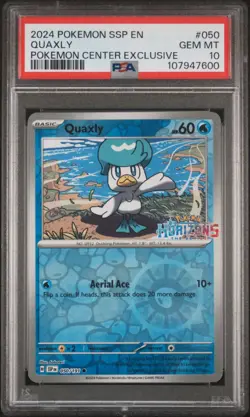 2024 Quaxly Pokemon Center Exclusive Stamped Promo PSA 10 #050 RARE Holo English - Image 1