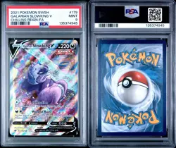Galarian Slowking V 179 PSA 9 Alternate Art Rare Chilling Reign Pokemon TCG Mint - Image 3