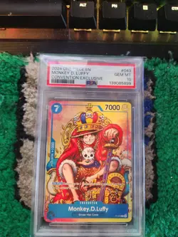 2024 One Piece Promo Monkey D Luffy Convention Exclusive PSA 10 English - Image 3