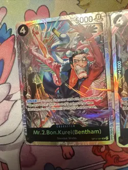 🔥2x🔥Mr.2.Bon.Kurei (Bentham) (SR) OP14-091 One Piece TCG The Azure Sea's Seven - Image 4