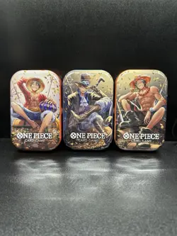 One Piece Mini-Tin Vol 2 Pack Set of 3 | TS-02 OP-13 | BRAND NEW SEALED - Image 1