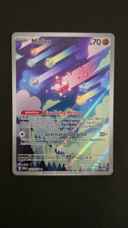 Pokemon TCG Paradox Rift Minior Illustration Rare Holo Card 201/182 - Image 1