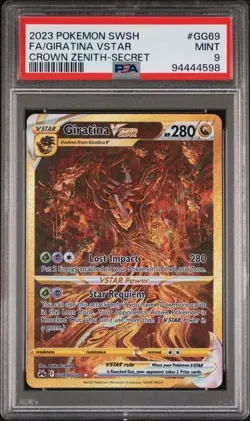 2023 POKEMON SWSH FA/GIRATINA VSTAR CROWN ZENITH-SECRET GG69/GG70 PSA 9 - Image 1