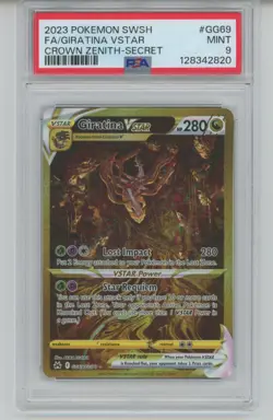 PSA 9 FA GIRATINA VSTAR 2023 Pokemon SWSH #GG69 CROWN ZENITH SECRET SP - Image 1