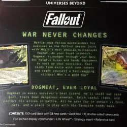 MTG x FALLOUT Commander Deck Scrappy Survivors New & Sealed - Image 4