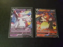 Lightly Played Dark Sylveon V & Lance's Charizard V SWSH Black Star Promos - Image 1