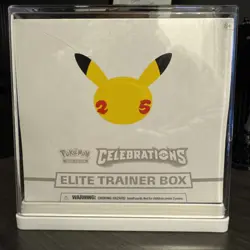 Pokemon TCG Celebrations ETB Elite Trainer Box Factory Sealed 25th Anniversary 820650809439 - Image 1