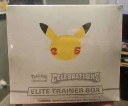 Pokemon TCG Celebrations ETB Elite Trainer Box Factory Sealed 25th Anniversary 820650809439 - Image 1