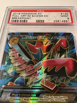 Pokemon TCG M Scizor EX - XY - Breakpoint - 2016 - Full Art #120 PSA 9 - Image 4
