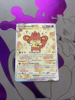 Pokemon TCG Simisear VSTAR Galarian Gallery GG37/GG70 Crown Zenith - Image 1