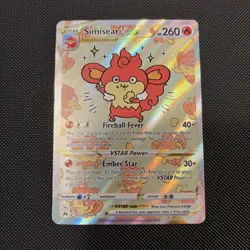 Simisear VSTAR Crown Zenith Galarian Gallery GG37 Ultra Rare Pokemon TCG - Image 1