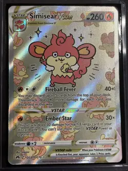 Simisear VSTAR GG37/GG70 Crown Zenith Galarian Gallery Ultra Rare Pokemon TCG - Image 1