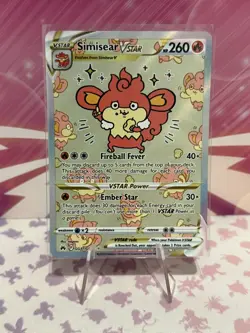 Simisear VSTAR GG37/GG70 Crown Zenith Galarian Gallery Ultra Rare Pokemon TCG - Image 1