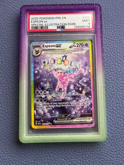 2025 POKEMON PRE EN PRISMATIC EVOLUTIONS #155 ESPEON EX SIR PSA 9 - Image 1
