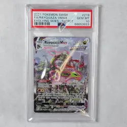 Pokemon TCG: Rayquaza VMAX 218/203 Alt Art Evolving Skies GEM MINT PSA 10 - Image 1