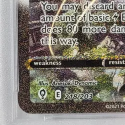 Pokemon TCG: Rayquaza VMAX 218/203 Alt Art Evolving Skies GEM MINT PSA 10 - Image 2