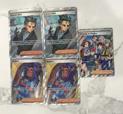 Pokemon TCG Prismatic Evolution Trainer Full Art Lot of 5 - Raifort, Etc - Image 1