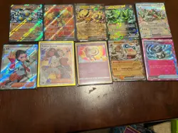 Pokemon TCG Scarlet And Violet (Ex, Aspec, Trainer) Full Art Lot of 12 Near Mint - Image 1