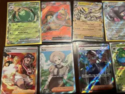 Pokemon TCG Scarlet And Violet (Ex, IR, Trainer) Full Art Lot of 12 Near Mint - Image 2