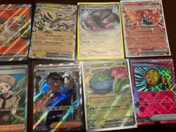 Pokemon TCG Scarlet And Violet (Ex, IR, Trainer) Full Art Lot of 12 Near Mint - Image 3
