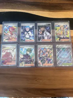 Pokemon TCG: Full Art Trainer Lot Of 8 NM - Image 1